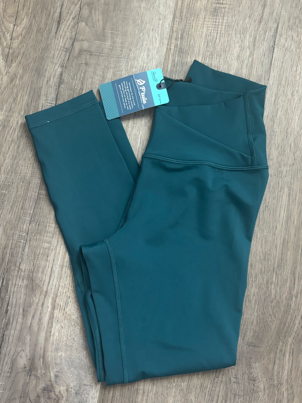 P'tula Small Teal-Blue High-Waist Active Leggings
